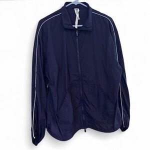 Fabletics Men's Navy Windbreaker / Light Training Jacket